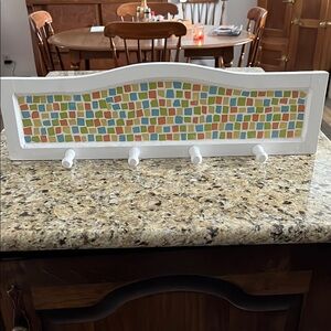 Colorful Mosaic Wall Hook Rack